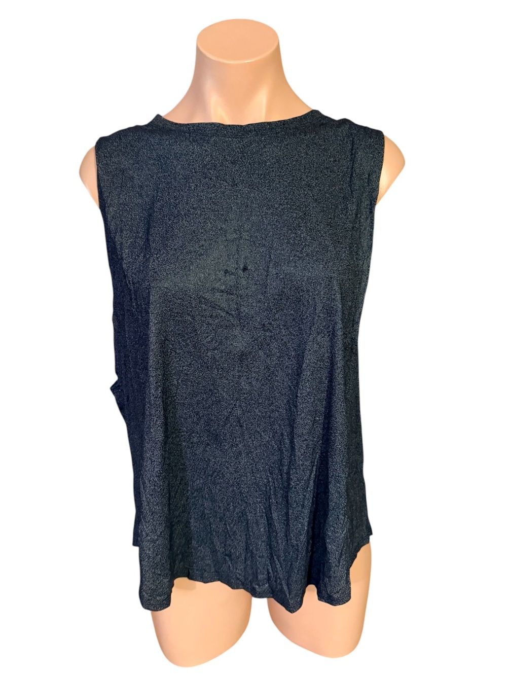 Lululemon X SoulCycle Dark Gray Ride & Reflect Muscle Tank Top Womens L/XL Flaw